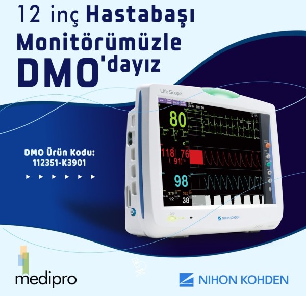 12 inç Hastabaşı Monitörümüz ile DMOdayız